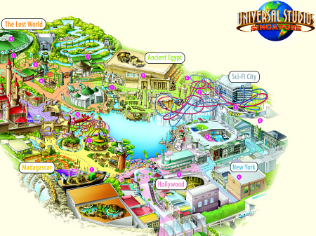 Universal Studios Singapore map