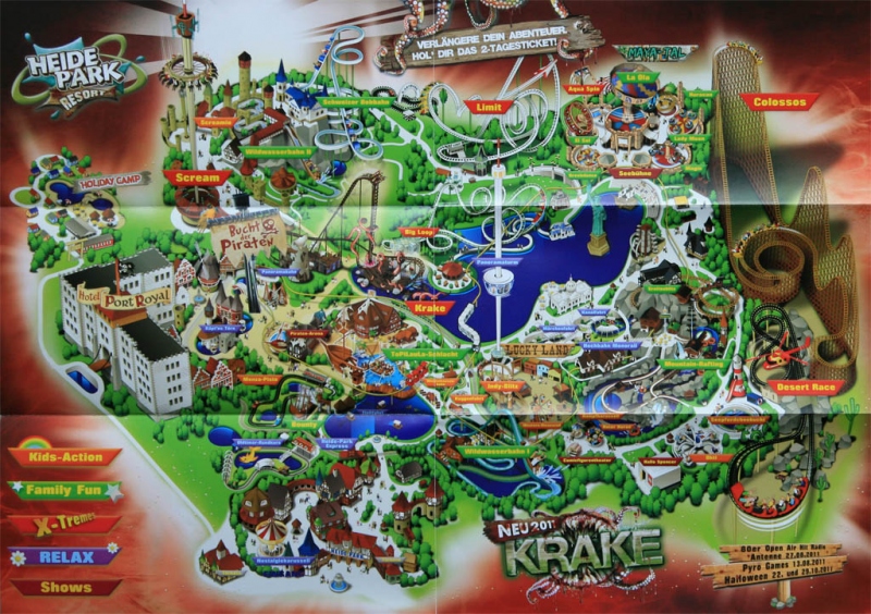 Heide Park map