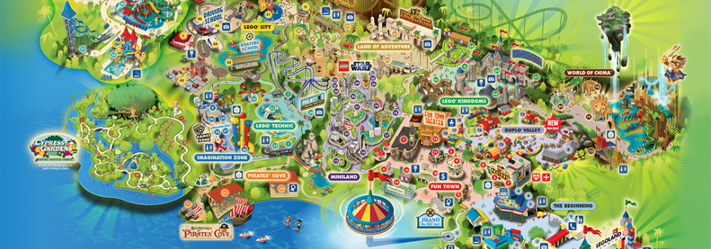 LEGOLAND Florida map