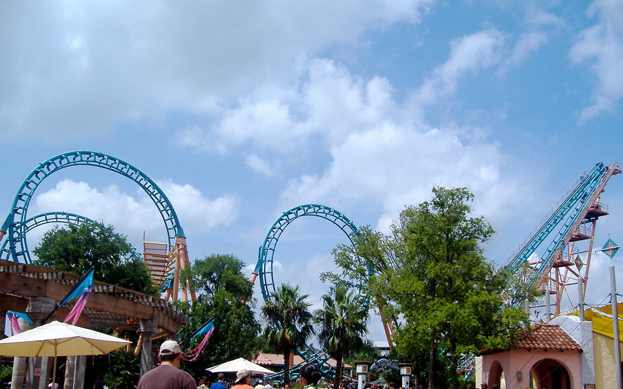 Six Flags Fiesta Texas background